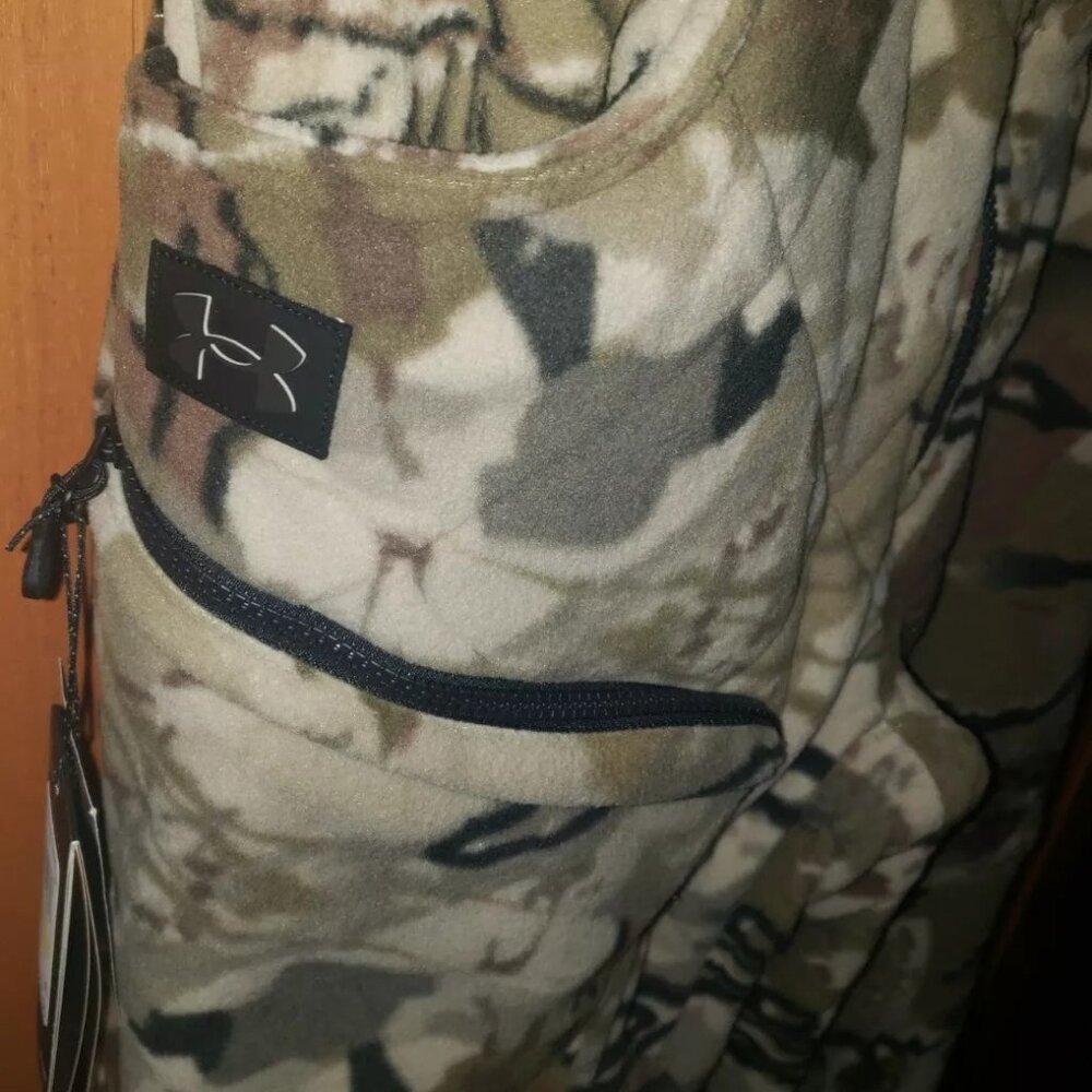 Men Under Armour Barren Camo Rut Bibs Windproof Microfleece Bib 1365614 … - Picture 13 of 15